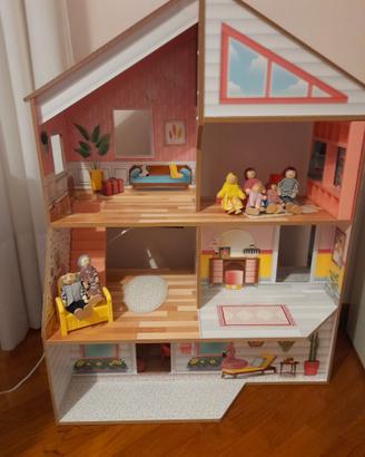 Casa bambole legno