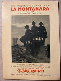 Dal canzoniere della Sosat, spartito LA MONTANARA
