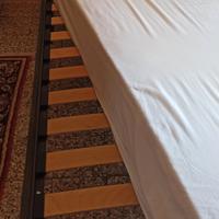 Rete letto singolo a doghe in legno