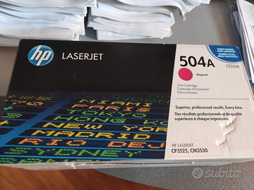 Toner HP LaserJet ORIGINALE-CP3525, CM3530-Magenta