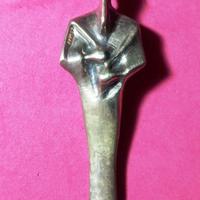 Statuetta Faraone egiziano in ottone. Vintage