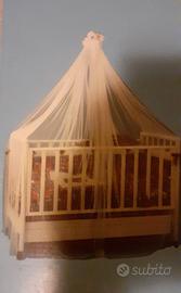 Zanzariera con asta per lettino