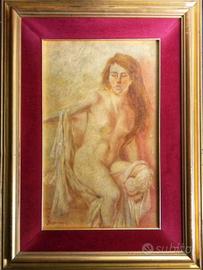 Quadro Antonio Bresciani nudo femminile su tavola