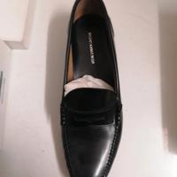 Mocassini artigianali in pelle nera "Mocassinis"