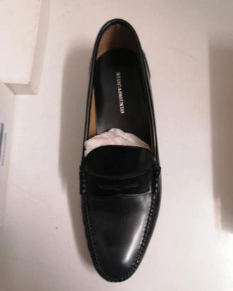 Mocassini artigianali in pelle nera "Mocassinis"