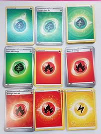Pokemon carte Originali set di 1030 energia