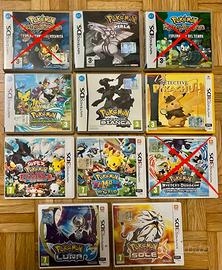 Lotto 8 giochi Pokemon Nintendo DS e 3DS ita