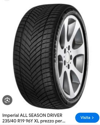 pneumatici imperial 4 stagioni 235 40 r 19 96y