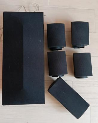 set 5 casse più sub lg per sistema 5.1