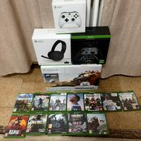 Xbox  One S 1TB+3 controller+cuffie xbox+13 giochi