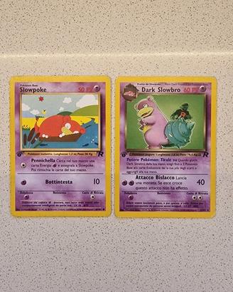 Slowpoke TR67 e Dark Slowbro TR29 1Ed ITA