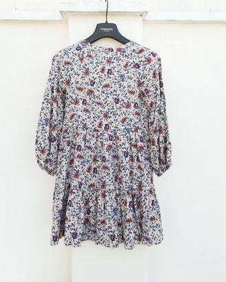 Abito  floreale , cotone, 👧 134 cm . Zara. Nuovo