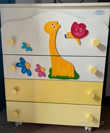 fasciatoio Azur con giraffe, come nuovo