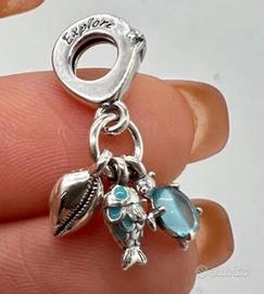Charm Pandora Pesciolino Tartaruga Conchiglia