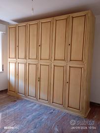 Armadio legno beige 6 ante