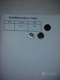 Monete Slovenia Tallero n.3
