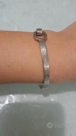 bracciale rigido acciaio kidult con dedica