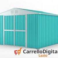 Box struttura lamiera Acciaio 327x307 azzurro