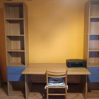 Scrivania con colonne 