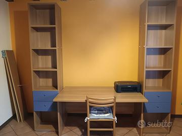 Scrivania con colonne 