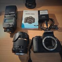 Canon Eos 650D + Obiettivo TAMRON 18-270+Flash