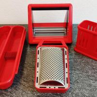 Set da cucina vintage rosso
