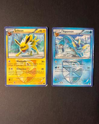 Jolteon (34/116) e Vaporeon (20/116) Team Plasma