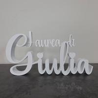 Scritta la mia laurea stampata in 3D