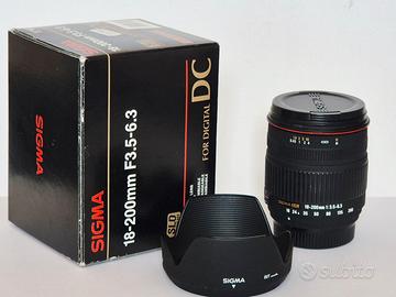 Sigma Zoom 18-200 mm F/3.5-6.3 D obiettivo X Nikon