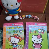 peluche Hello Kitty, sette piccole, due libricini 