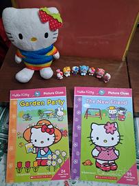 peluche Hello Kitty, sette piccole, due libricini 