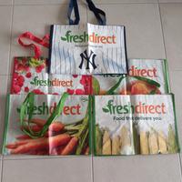 Borse per la spesa con stampe, totale 5