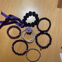 6 bracciali di perline