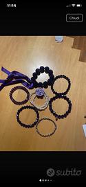 6 bracciali di perline