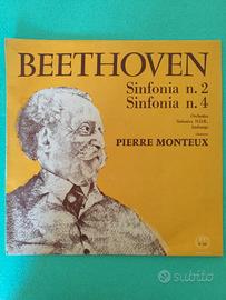 Lp 33 giri in vinile di Beethoven Sinfonia 2 e 4