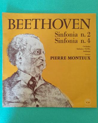 Lp 33 giri in vinile di Beethoven Sinfonia 2 e 4