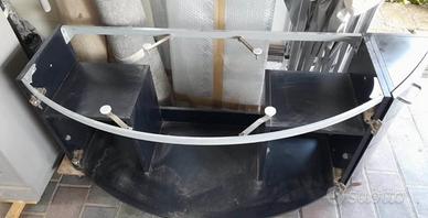 MOBILE DA BAGNO NERO E BORDEAUX