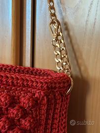 Borsa fatta ad uncinetto nuova