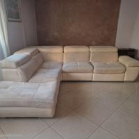 Divano angolare con poltrona relax