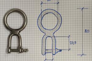 Anelli drizza randa inox