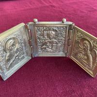 Trittico Icona russa da viaggio