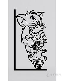 Tom and Jerry quadro in metallo 