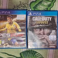 Giochi PS4: PES 2016 e Call of Duty WWII