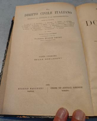 Delle donazioni Vitali 1925 diritto civile