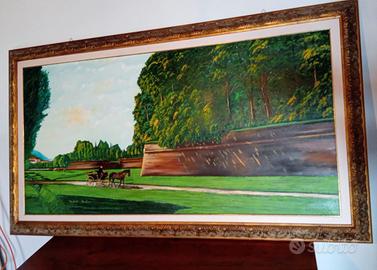 Quadro Mura di Lucca olio su tela