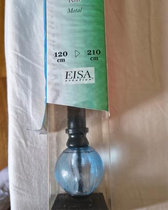 asta per tenda estensibile nera 