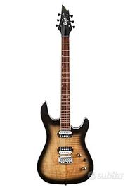 Cort KX300-Chitarra elettrica Open Pore Raw Burst