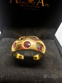 Anello oro 18kt rubini.    504/22
