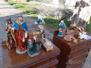 Presepe 42 cm  10 pz.da restaurare