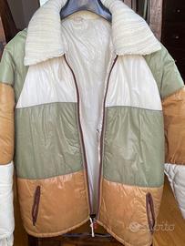 Brunik giacca sportiva a righe panna verde  tg 44